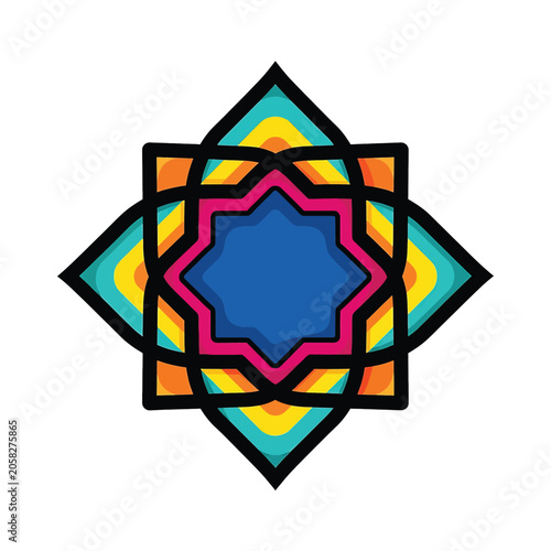 Colorful Geometric Shape Design Element.