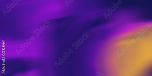 фотографія Abstract soft focus background with smooth gradients of deep purple magenta and golden yellow blending into blurry light rays