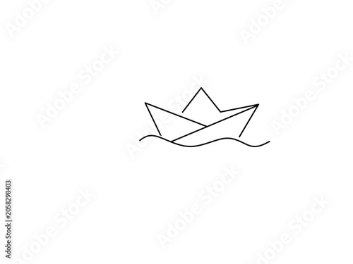 origami paper boat