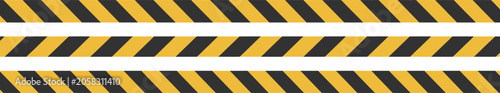 Black Yellow Caution Tape