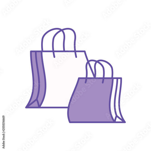 Shopping Bag icon clean and modern vector illustration