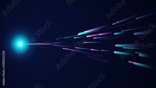 Mesmerizing and beautiful kinetic neural network perspective sequence loop. Serves as a clean motion backdrop with comfortable dark copy space, making it easy for editors to overlay white text