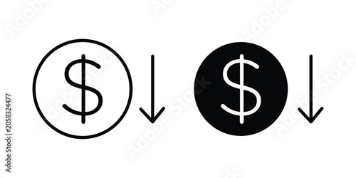 Foto Cost reduction icon