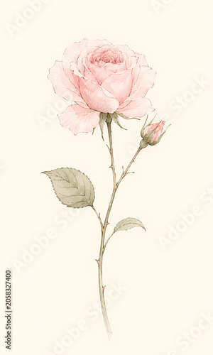 watercolour pink rose background