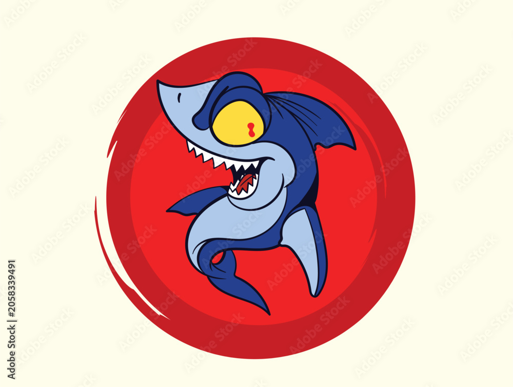 Obraz premium fish illustration with japanese style for kaijune event