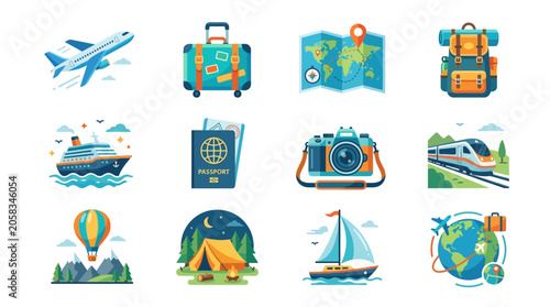 Playful Toucan Animation, Tropical Flowers, Jungle Scene, Vector Art, Colorful, Fun