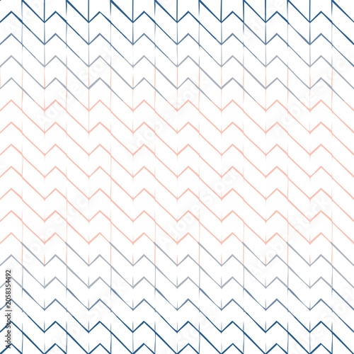 Seamless chevron pattern with zigzag gradient lines