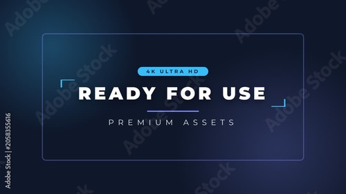 Premium asset, 4K Ultra HD video background with glowing blue and purple lights, seamless loop, symbolizing technology and innovation