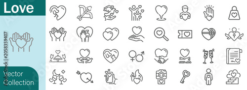 Fotografía Heart icon set