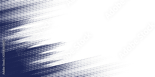 Fotografie Abstract halftone wave dots background