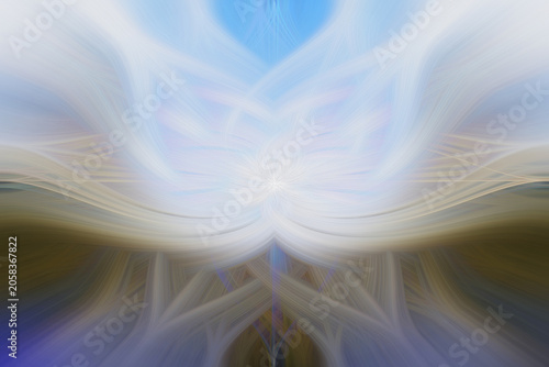 Abstract background with radial, radiating, converging lines. Blur background texture of fractal design