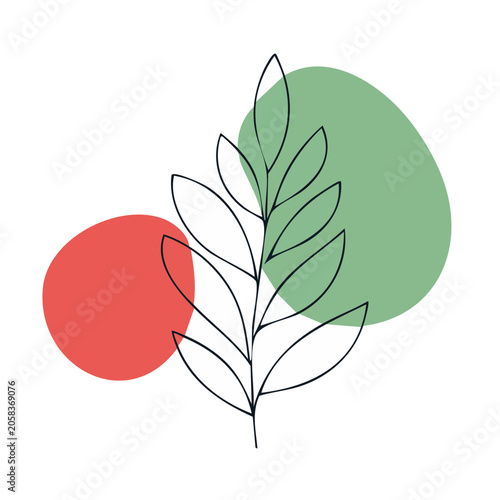 Maple leaf vector flat design