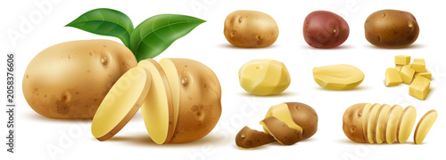 Foto Realistic potatoes