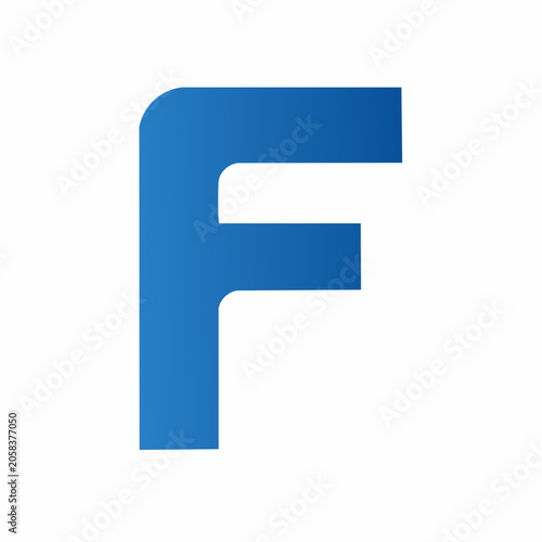 Blue Letter F Logo