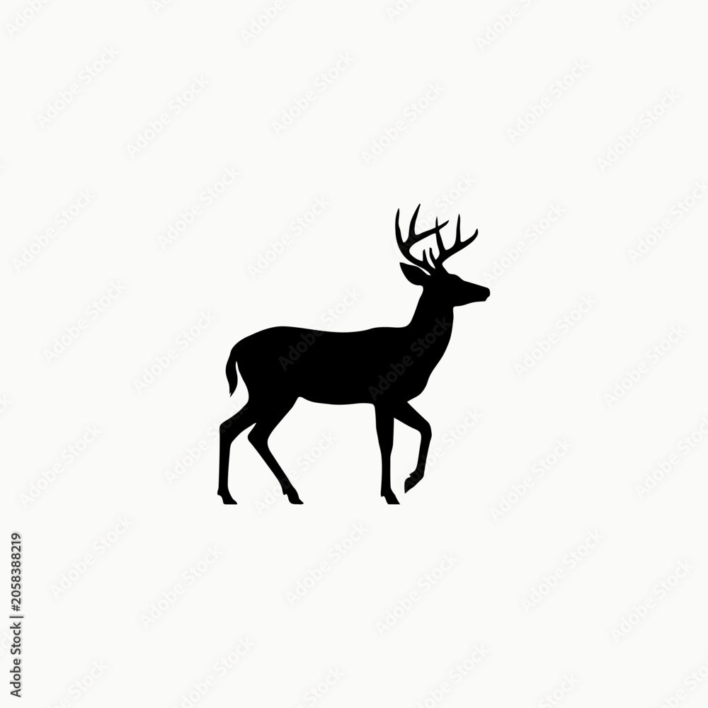 Fototapeta premium deer silhouette vector