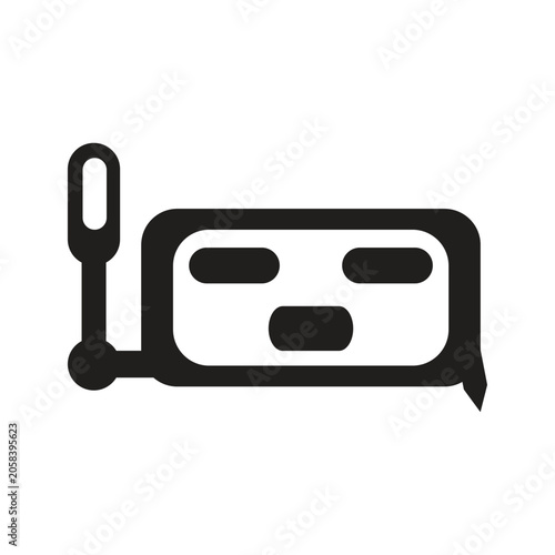 AI Chatbot Icon, Robot Assistant Chat Bubble Icon, Artificial Intelligence Bot Symbol, Modern Chat Support Line Icon Vector