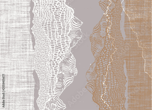luxury vintage trendy abstract geometric shapes pattern background design scarf. retro modern print square border texture print 