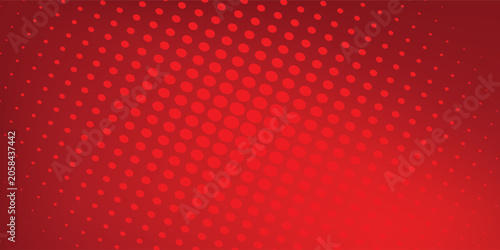 Abstract halftone dots dotted background in red colors presentation poster  modern dot
