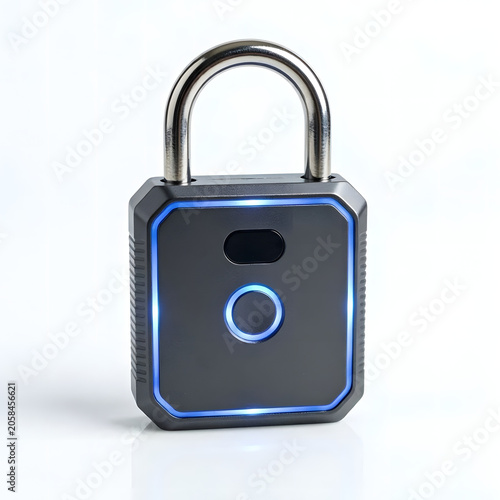 combination lock isolated on white
