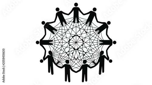 teamwork partnership unity connection network concept