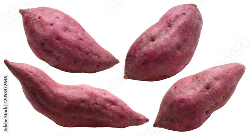 Close up, Sweet potato isolated, transparent PNG, PNG format, Collection