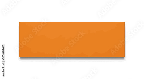 Bright orange rectangular box isolated on a clean white background.
