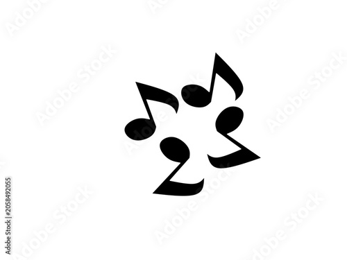 Musical note star or x
