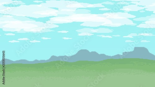 mountain landscape with more clouds
