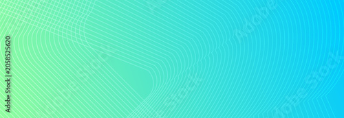 Abstract tech background featuring thin distorted contour grid lines over a vibrant mint green and cyan blue gradient backdrop.