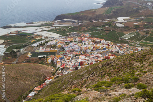Dramatic view of Gran Canaria from Montana de Galdar Trail