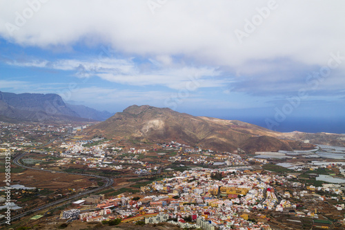Dramatic view of Gran Canaria from Montana de Galdar Trail