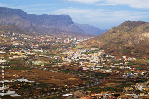 Dramatic view of Gran Canaria from Montana de Galdar Trail