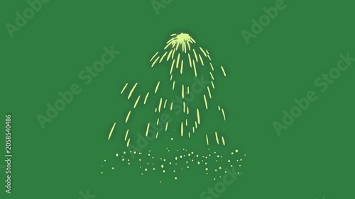 A christmas tree on green background and screen green screen animated chromakey background depth motion backgrounds emotion gesture elements design illustration layers scene colorful