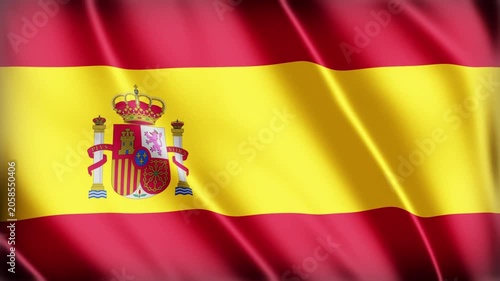 waving flag of spain