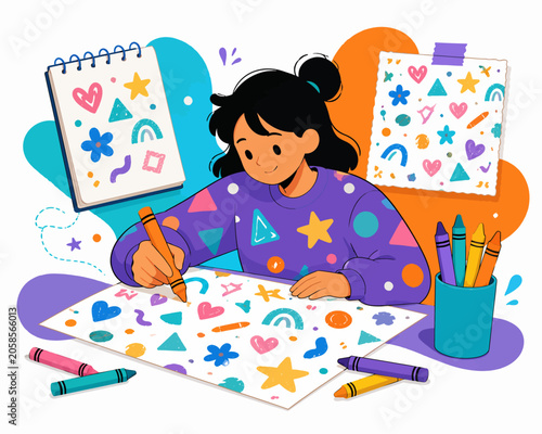  Playful pattern creation at the desk