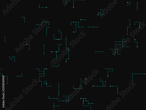 Futuristic Circuit Board Mesh Tech Innovation Template