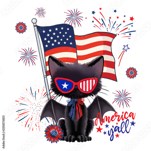 Patriotic Cat 