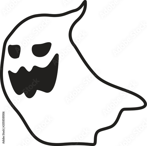ghost halloween spooky icon cartoon character illustration