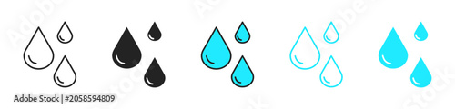 Foto water droplet icons