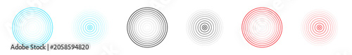 Foto dotted glowing gradient circles