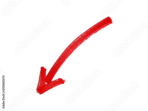Hand drawn red arrow icon. Vector up arrows. Mark point icon design collection for business and education design element.  
