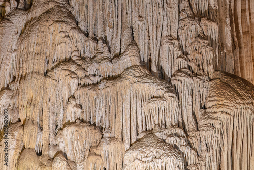 Stalactite formations in Diamond Cave, at Railay Beach in Krabi, southern Thailand. 
