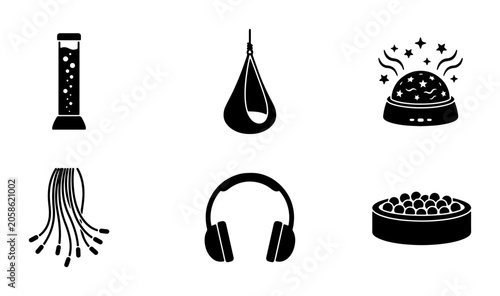 Foto Sensory Therapy Tools Collection, Visual Stimulators, Relaxation Aids, Tactile O