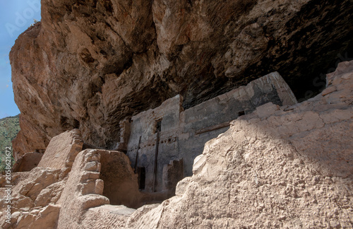 Large Cliffside Ruins with Rock Shelter Overhang