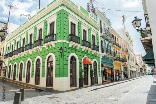 Colorful houses in Old San Juan Puerto Rico