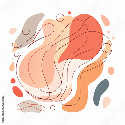 Abstract Organic Shapes and Lines