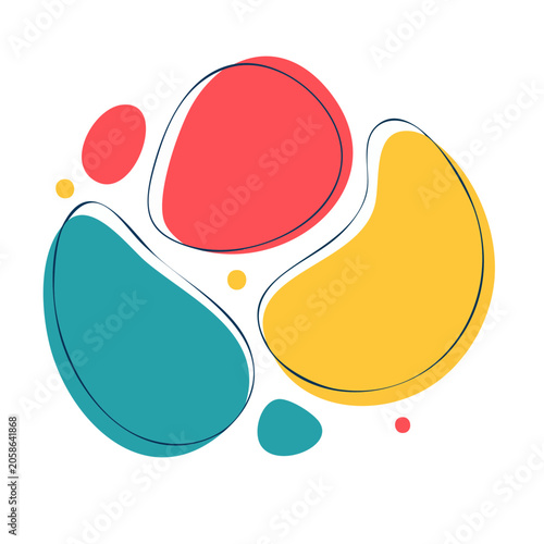 Abstract shapes design vector illustration