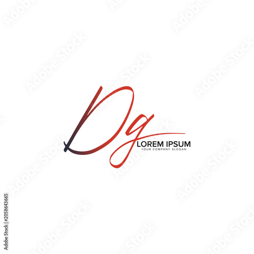 DG Logo Design, DG Initials Monogram, DG Handwritten Signature Logo, Elegant DG Letters, Luxury Monogram Vector, Custom Branding Identity, Premium Typography Design
