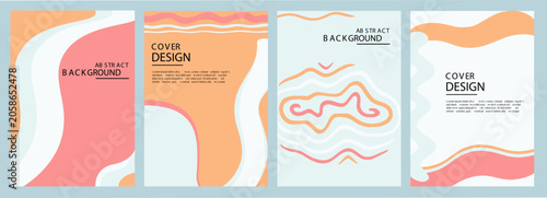 Contemporary Artistic Cover Design Collection in Soft Color Palette
