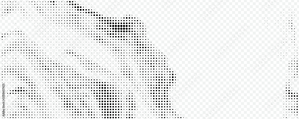 Fototapeta premium Wave halftone pattern. Halftone dots background. Vector eps 10
